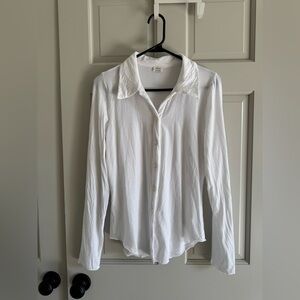 Aritzia Wilfred Pose Hip white button down blouse M